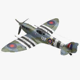 Royal Air Force Fighter Supermarine Spitfire LF Mk IX Rigged